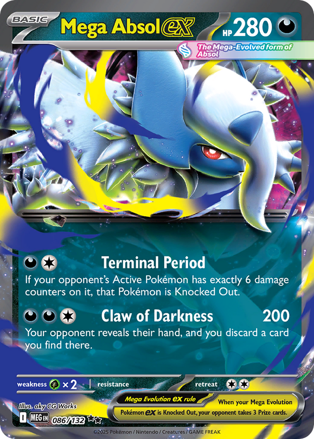 Mega Absol EX #086/132 Double Rare (Holofoil) / Mega Evolution