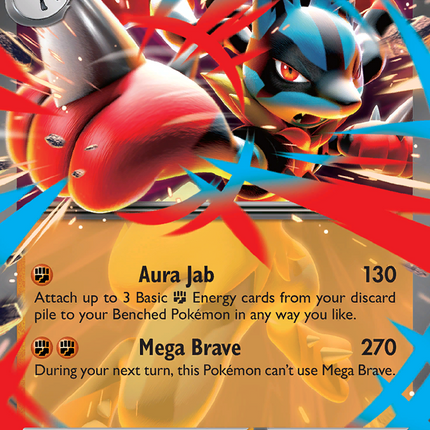 Mega Lucario EX #077/132 Double Rare (Holofoil) / Mega Evolution