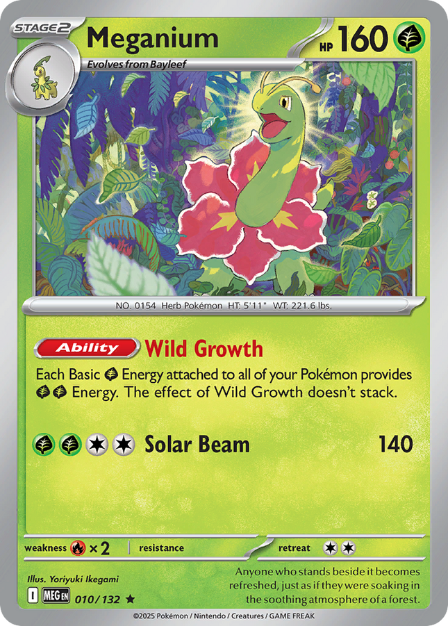 Meganium #010/132 Rare (Holofoil) / Mega Evolution
