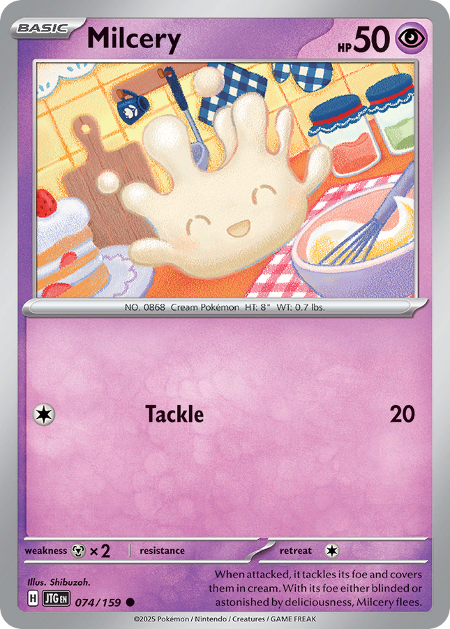 Milcery #074/159 Common (Reverse Holofoil) / Journey Together