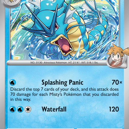 Misty's Gyarados #049/182 Rare (Reverse Holofoil) / Destined Rivals