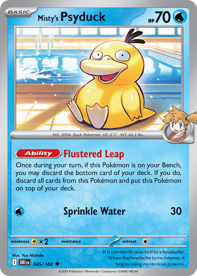 Misty's Psyduck #045/182 Uncommon / Destined Rivals