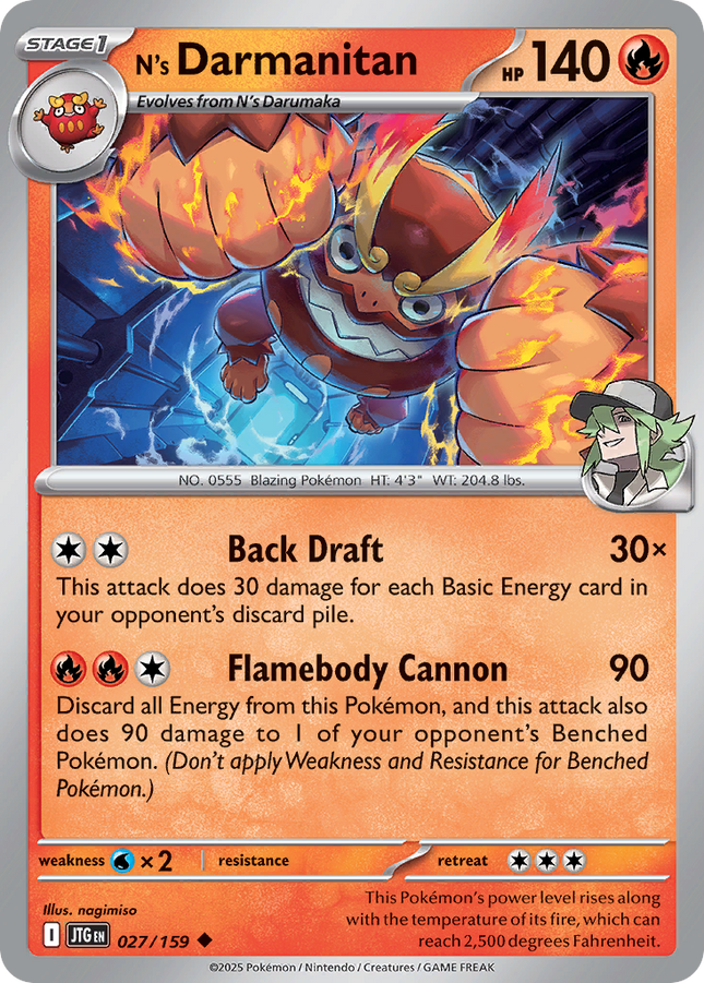 N's Darmanitan #027/159 Uncommon / Journey Together