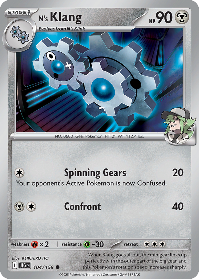 N's Klang #104/159 Common (Reverse Holofoil) / Journey Together
