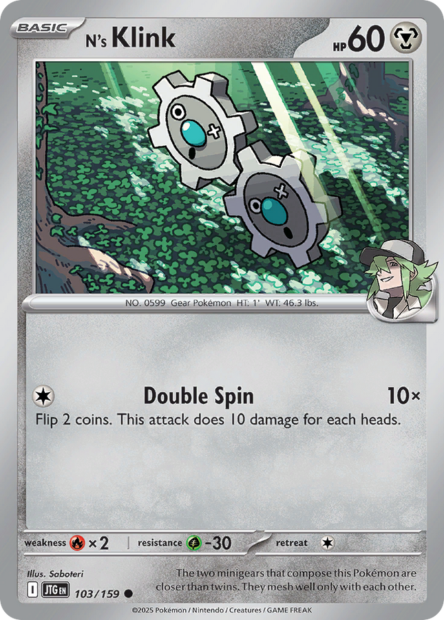 N's Klink #103/159 Common (Reverse Holofoil) / Journey Together