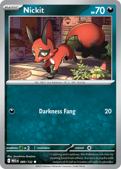 Nickit #089/132 Common (Reverse Holofoil) / Mega Evolution