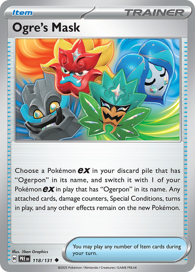 Ogre's Mask #118/131 Uncommon (Poke Ball Pattern) / Prismatic Evolutions
