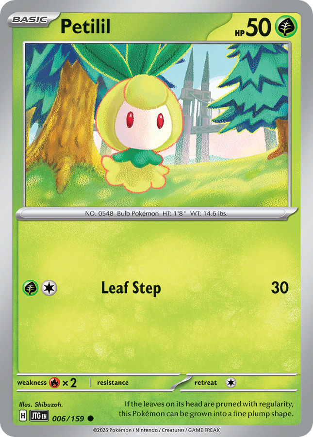 Petilil #006/159 Common (Reverse Holofoil) / Journey Together