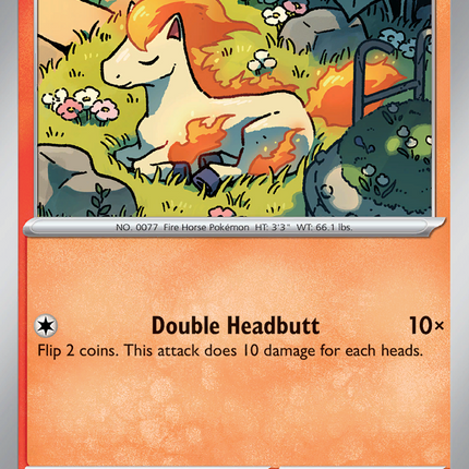 Ponyta #029/182 Common (Reverse Holofoil) / Destined Rivals
