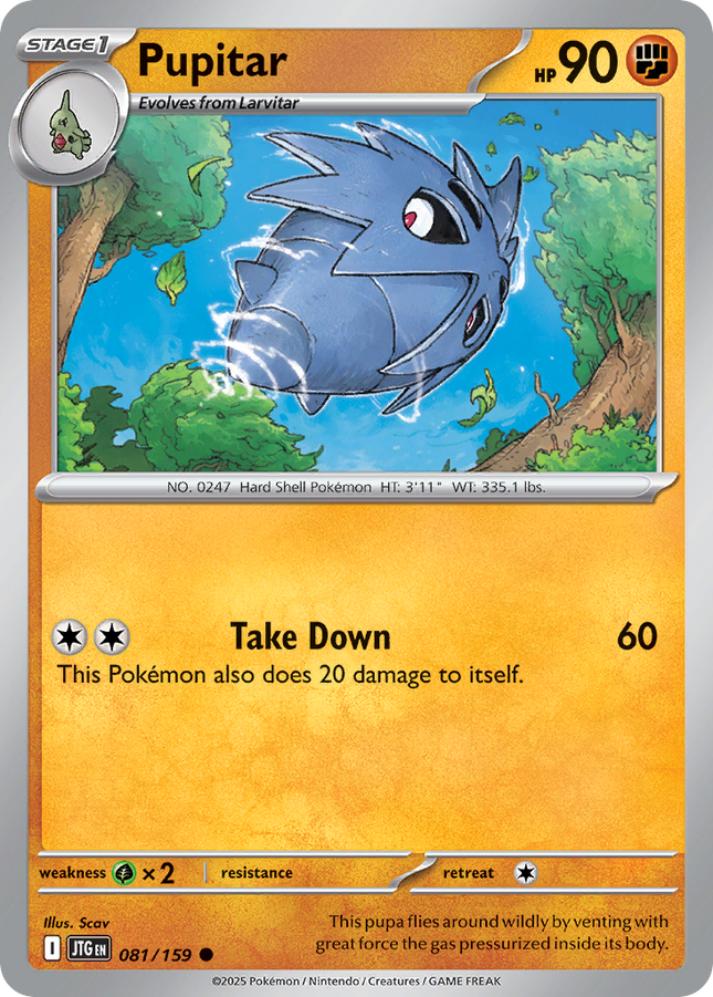 Pupitar #081/159 Common (Reverse Holofoil) / Journey Together
