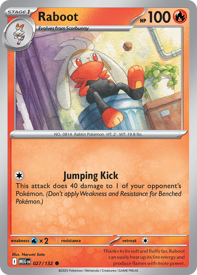Raboot #027/132 Common / Mega Evolution