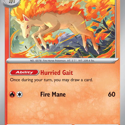Rapidash #030/182 Uncommon (Reverse Holofoil) / Destined Rivals