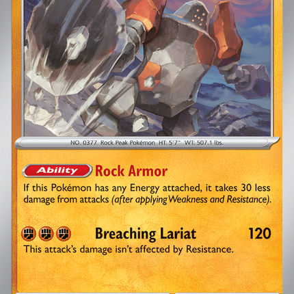 Regirock #082/159 Rare (Reverse Holofoil) / Journey Together