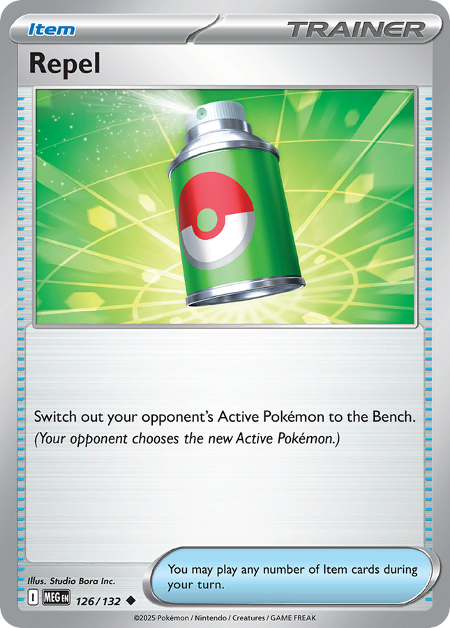 Repel #126/132 Uncommon (Reverse Holofoil) / Mega Evolution