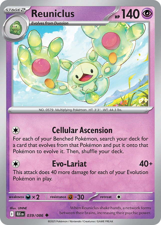 Reuniclus #039/086 Uncommon (Reverse Holofoil) / Black Bolt