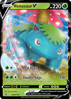 Venusaur V SWSH100 Promo (Holofoil) / Sword & Shield Black Star Promos