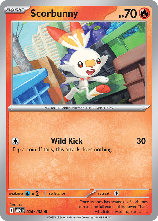 Scorbunny #026/132 Common / Mega Evolution