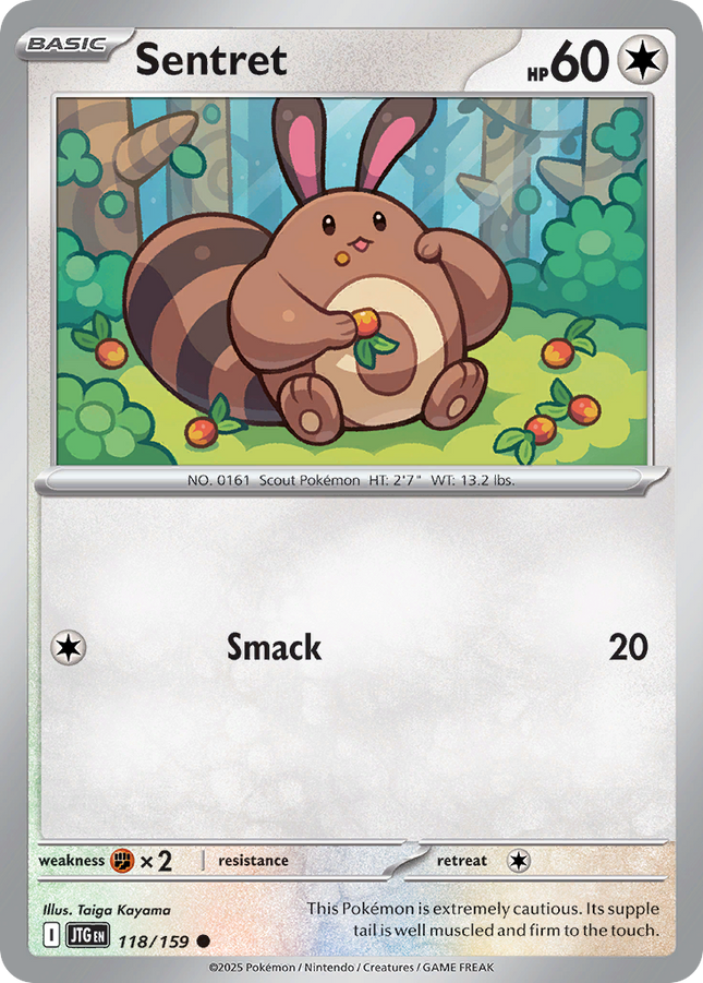 Sentret #118/159 Common (Reverse Holofoil) / Journey Together