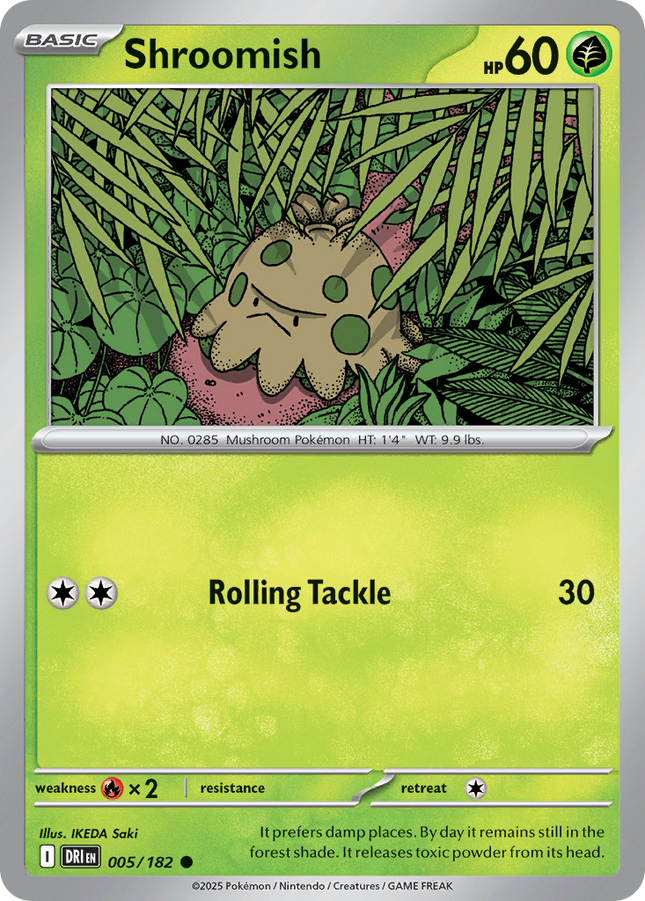 Shroomish #005/182 Common (Reverse Holofoil) / Destined Rivals