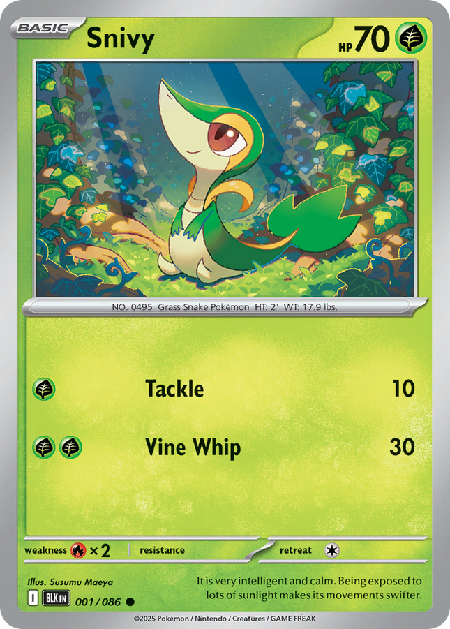 Snivy #001/086 Common / Black Bolt