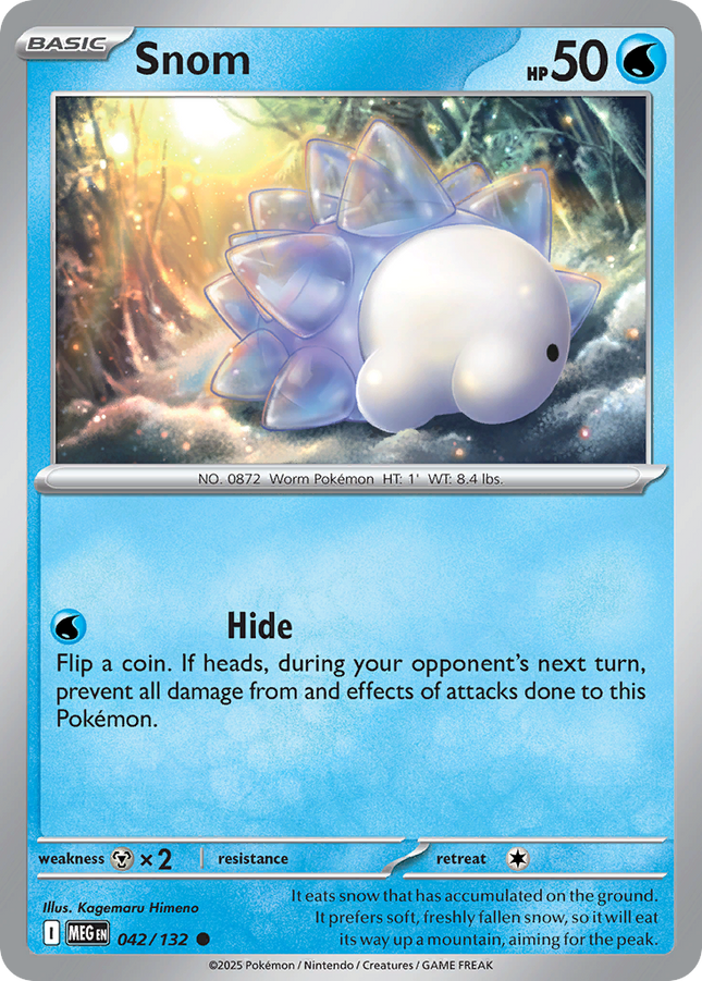 Snom #042/132 Common (Reverse Holofoil) / Mega Evolution