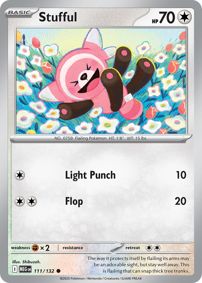 Stufful #111/132 Common / Mega Evolution