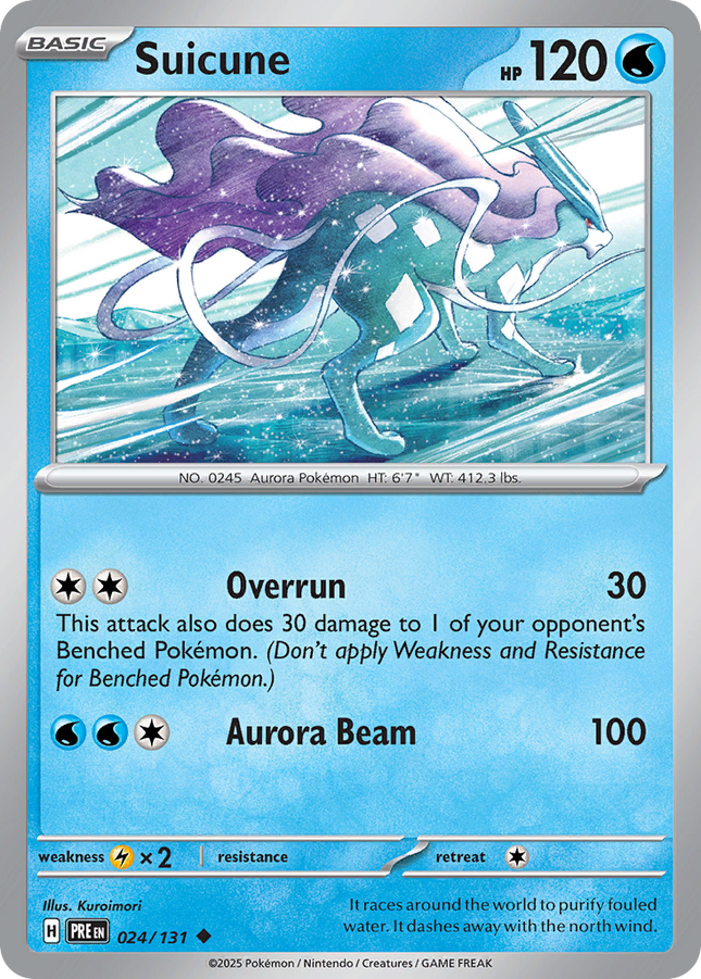 Suicune #024/131 Uncommon (Reverse Holofoil) / Prismatic Evolutions
