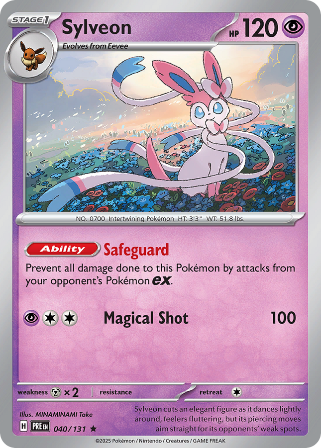Sylveon #040/131 Rare (Reverse Holofoil) / Prismatic Evolutions