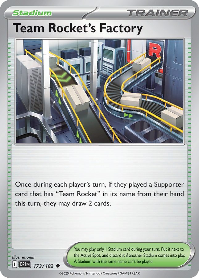 Team Rocket's Factory #173/182 Uncommon (Reverse Holofoil) / Destined Rivals