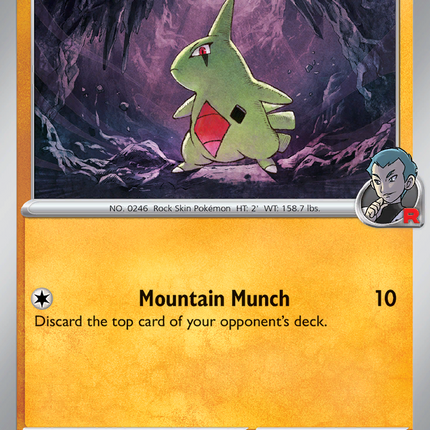 Team Rocket's Larvitar #094/182 Common (Reverse Holofoil) / Destined Rivals