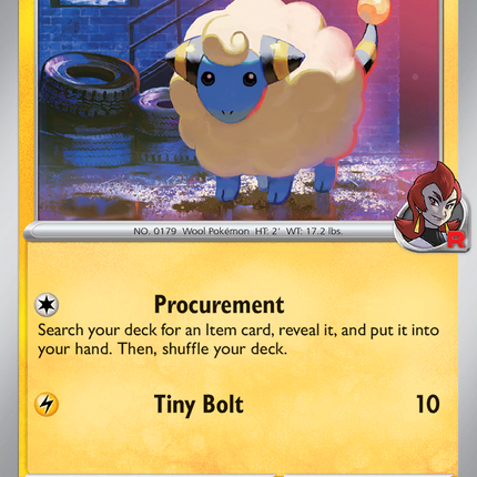 Team Rocket's Mareep #072/182 Common / Destined Rivals