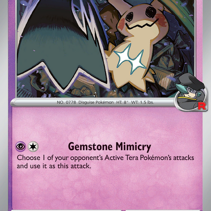 Team Rocket's Mimikyu #087/182 Uncommon (Reverse Holofoil) / Destined Rivals