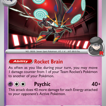 Team Rocket's Orbeetle #089/182 Uncommon / Destined Rivals