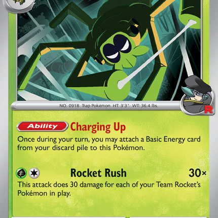 Team Rocket's Spidops #020/182 Rare (Reverse Holofoil) / Destined Rivals