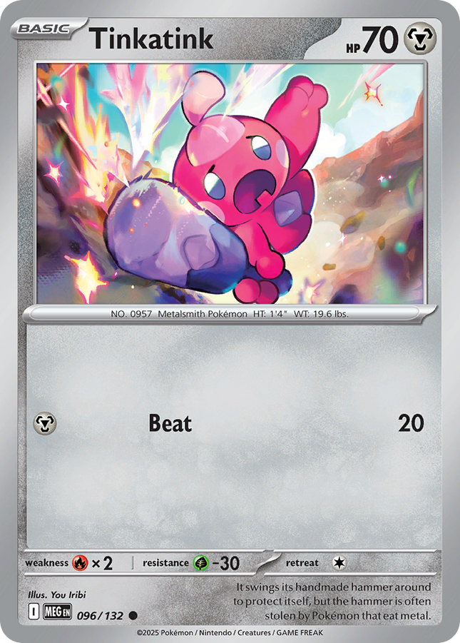 Tinkatink #096/132 Common (Reverse Holofoil) / Mega Evolution