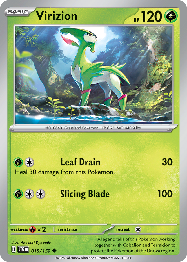 Virizion #015/159 Uncommon / Journey Together
