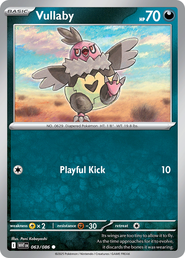 Vullaby #063/086 Common (Poke Ball Pattern) / White Flare