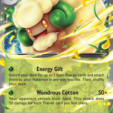 Whimsicott EX #005/086 Double Rare (Holofoil) / White Flare
