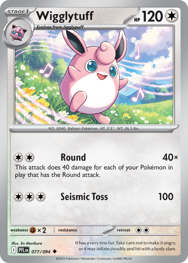 Wigglytuff #077/094 Uncommon (Reverse Holofoil) / Phantasmal Flames