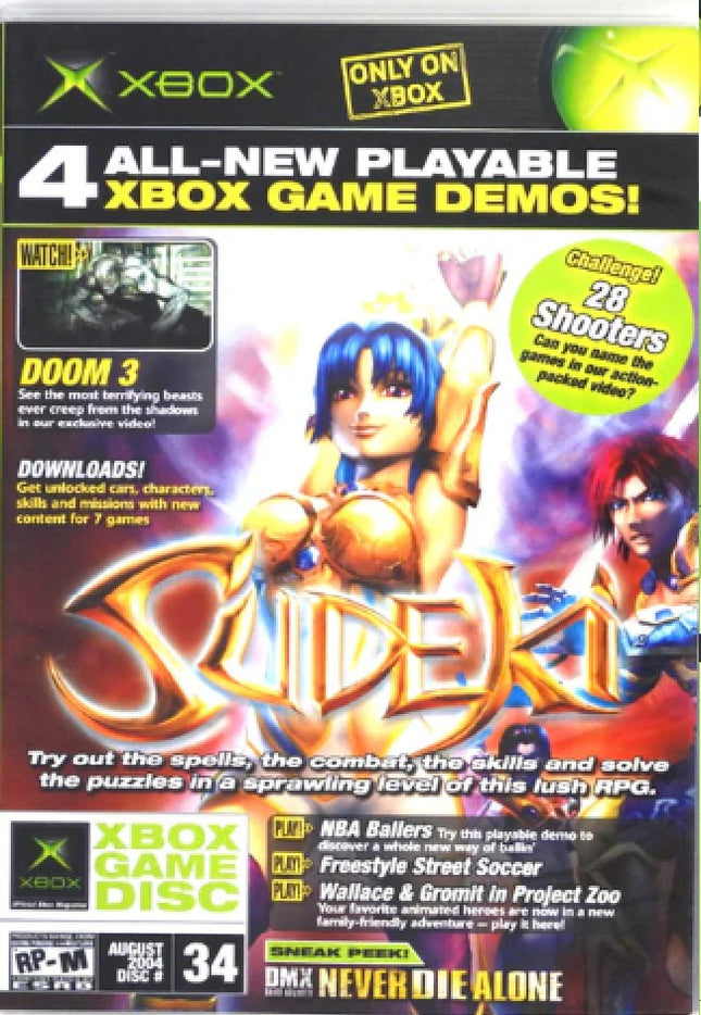 Xbox Magazine Demo Disc #34 August 2004 Sudeki (Xbox)