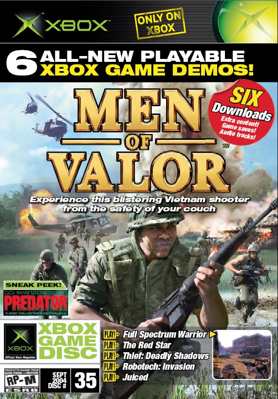 Xbox Magazine Demo Disc #35 September 2004 Men Of Valor (Xbox)