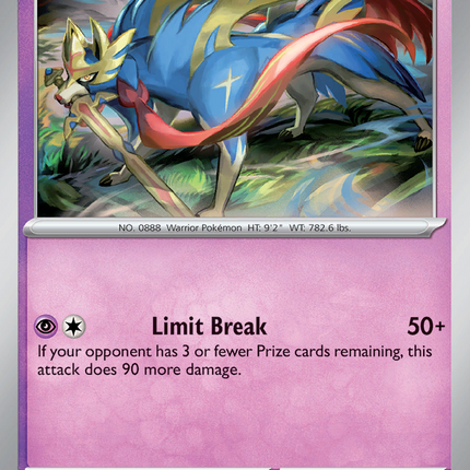 Zacian #045/094 Rare (Holofoil) / Phantasmal Flames
