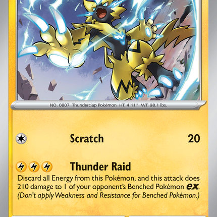 Zeraora #078/182 Rare (Holofoil) / Destined Rivals