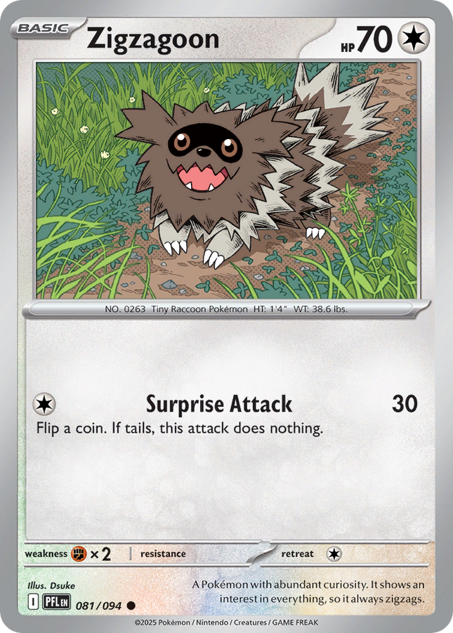Zigzagoon #081/094 Common / Phantasmal Flames