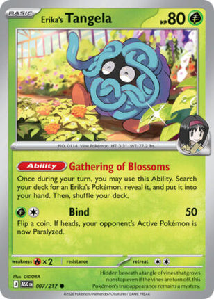 Erika's Tangela #007/217 Common (Holofoil) / Ascended Heroes