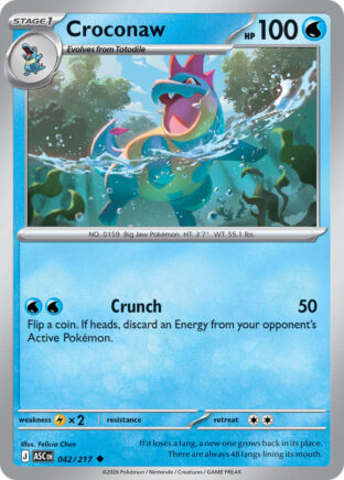 Croconaw #042/217 Uncommon / Ascended Heroes