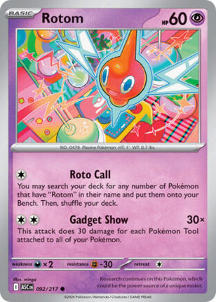 Rotom #092/217 Common / Ascended Heroes