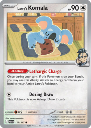 Larry's Komala #175/217 Common (Holofoil) / Ascended Heroes