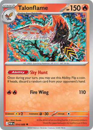 Talonflame #014/088 Uncommon / Perfect Order